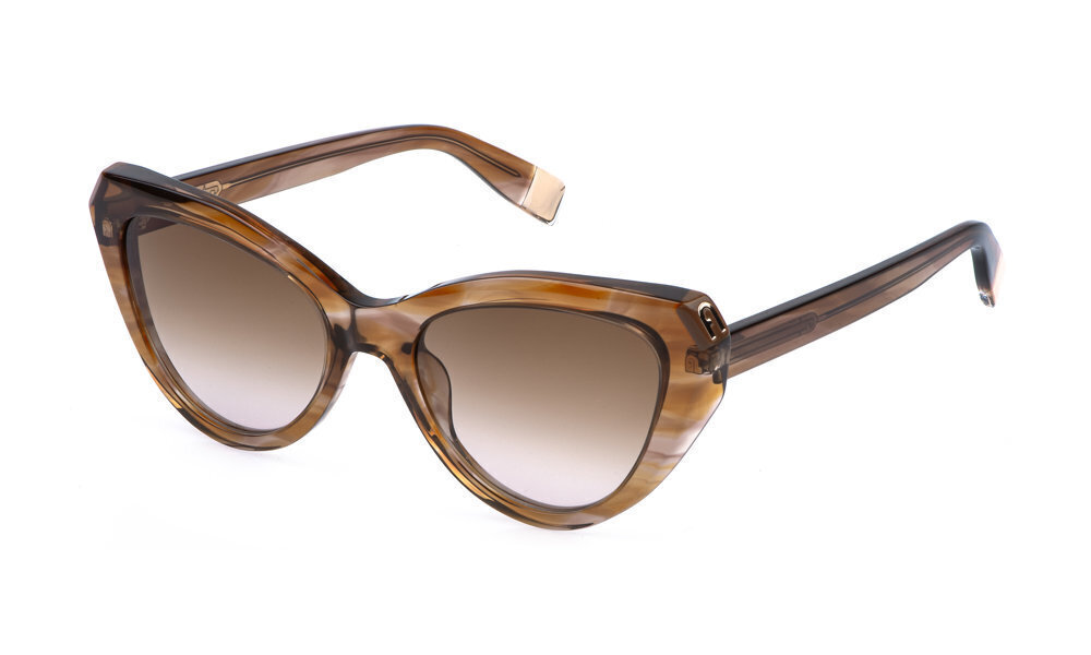 FURLA SUN SFU977V Sunglasses BROWN/PINK (0VBL) 54mm